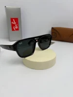 عینک ریبن مشکی براق دودی - Image 3