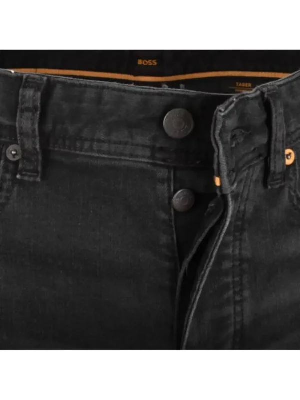 BOSS Taber Tapered Fit Jeans Blackشلوار - Image 2