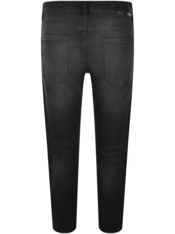 BOSS Taber Tapered Fit Jeans Blackشلوار - Image 3