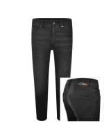 BOSS Taber Tapered Fit Jeans Blackشلوار - Image 5