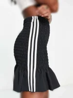 adidas Originals smocked skirtدامن  مشکی - Image 2