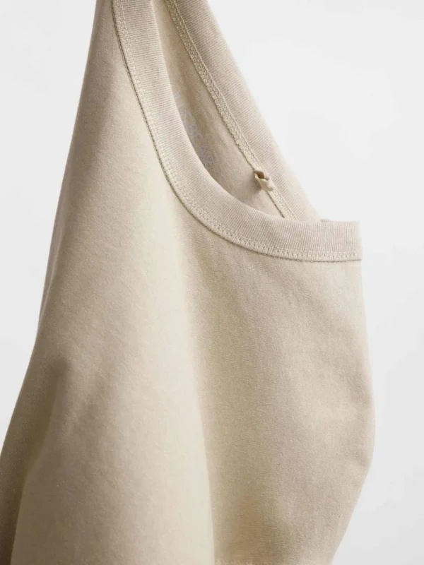 تیشرت pull and bear کرمی - Image 2