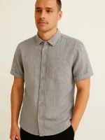 پیراهن لینن ۴رنگ h&m - Image 2