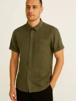 پیراهن لینن ۴رنگ h&m - Image 3
