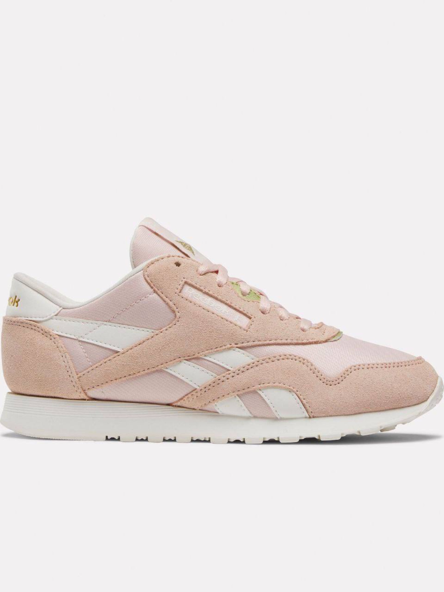 photo-output کتونی ریباک مدل cl NYLON Pink Sneakers - Image 1