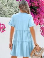 پیراهن آبی کاپشه - Image 2