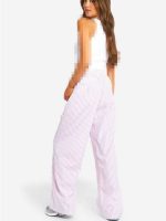 شلوار واید لگ بوهوCONTRAST WAISTBAND STRIPE WIDE LEG - Image 2