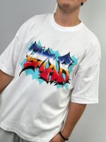 تیشرت سفید گرم بالا جانگل zara - Image 3