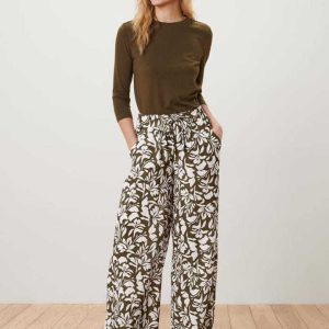 شلوار لینن comfort fit برند H&m