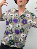 پیراهن دکمه دار هاوایی گلی h&m - Image 3
