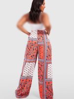 شلوار واید لگ طرح دار boohoo 2130 - Image 2