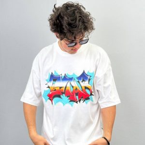 تیشرت سفید گرم بالا جانگل zara