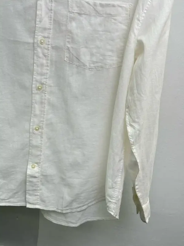 پیراهن فول لینن سفید h&m - Image 2