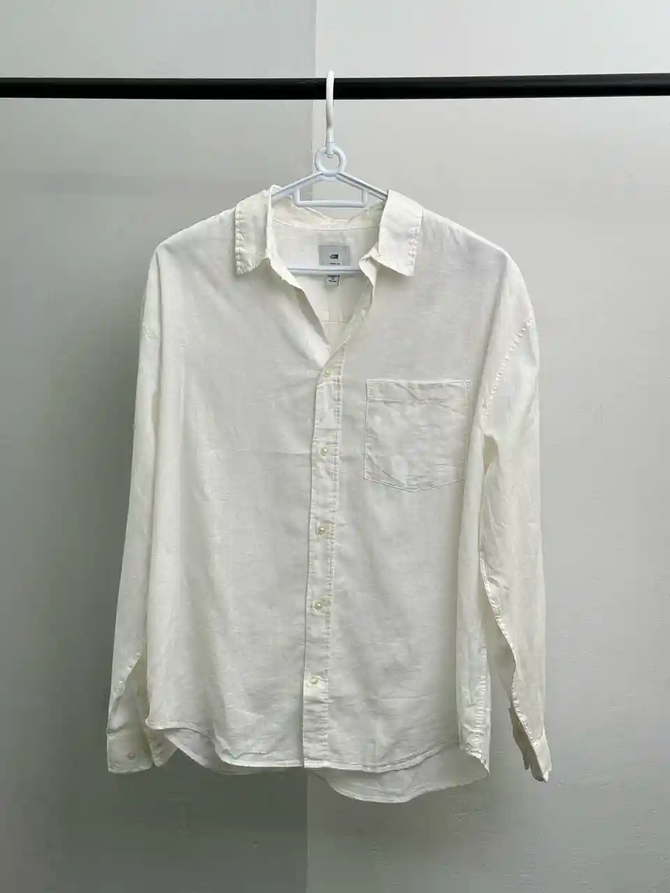 IMG_20250506_164336_842 پیراهن فول لینن سفید h&m - Image 1