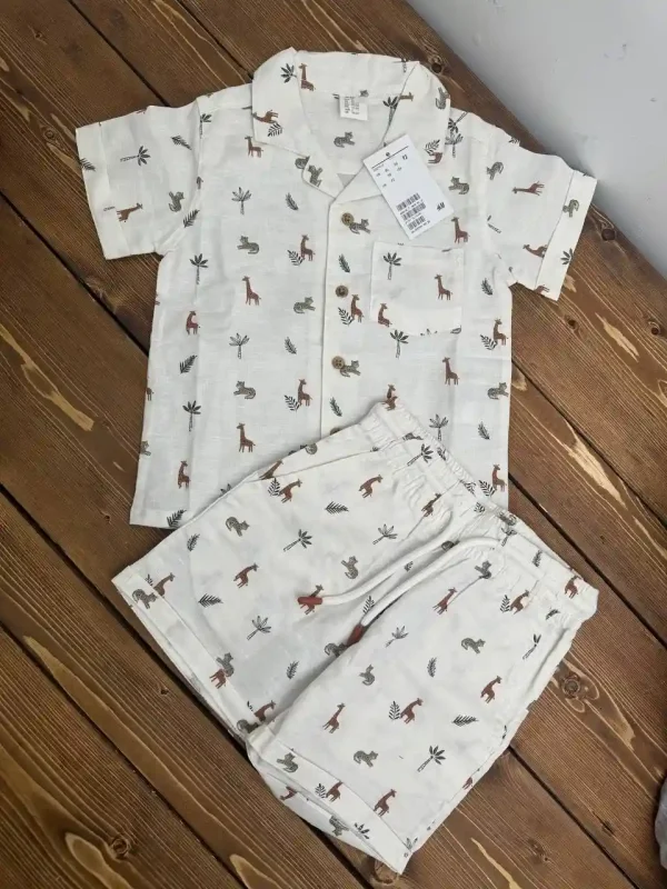 ست پیراهن شلوارک بچه گانه h&m - Image 2