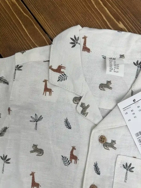 ست پیراهن شلوارک بچه گانه h&m - Image 3