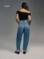 شلوار آبی next مدلBarrel Hourglass - Image 2