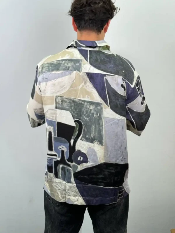پیراهن دکمه دار سرامیکی h&m - Image 4
