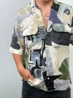 پیراهن دکمه دار سرامیکی h&m - Image 3