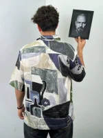 پیراهن دکمه دار سرامیکی h&m - Image 2