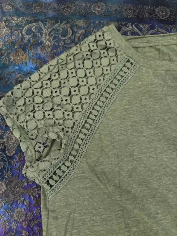 شومیز سبز کاپشه 2051 - Image 3