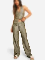 شلوار واید لگ boohoo - Image 4