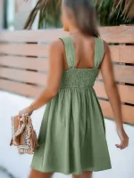 پیراهن سبز کاپشه 2138 - Image 2