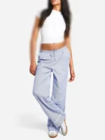 شلوار واید لگ2091 boohoo