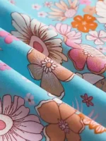 پیراهن گل گلی بندی کاپشه - Image 3