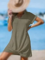 پیراهن سبز بافت کاپشه - Image 2