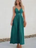 پیراهن مجلسی بندی سبزابی