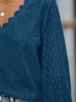 شومیز خامه دوزی ابی استین گیپوری - Image 2