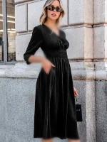 پیراهن مشکی کاپشهT645 - Image 4