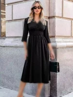 پیراهن مشکی کاپشهT645