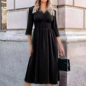 پیراهن مشکی کاپشهT645