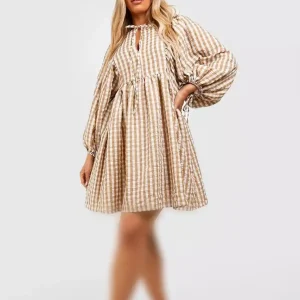 پیراهن پفکی آستین پفی boohoo