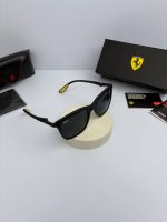 عینک ریبن فراری مدل rb-4443m مشکی مات ته دسته زرد - Image 3