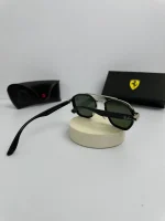 عینک Rb-3676m فریم نقره ای دسته م عدسی سبز - Image 2