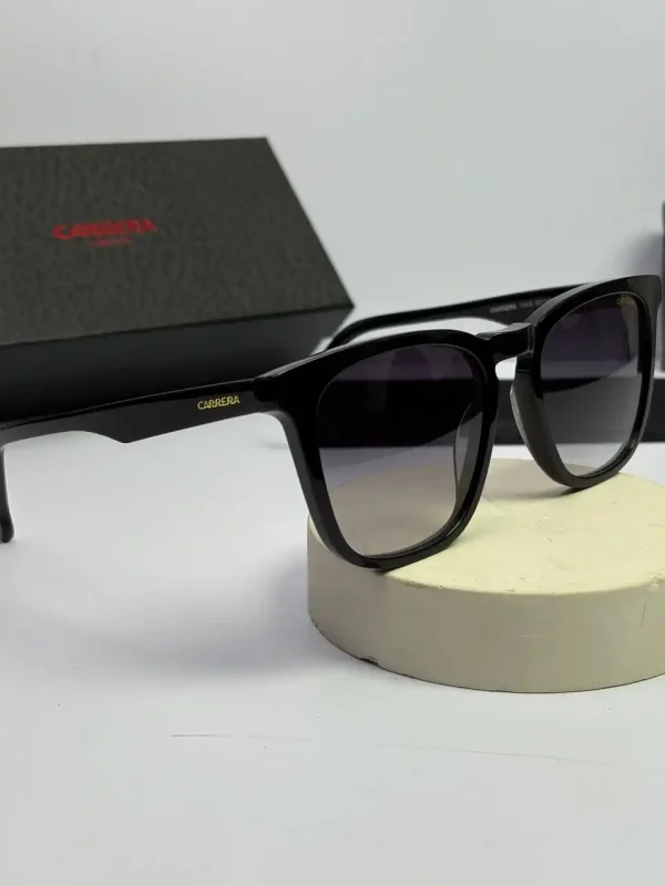 عینک carrera-143s فریم مشکی عدسی هایلایت دودی - Image 3