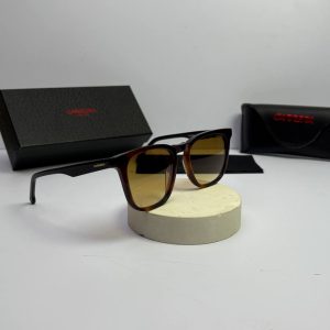 عینک carrera-143s فریم پلنگی دسته مشکی عدسی هایلایت قهوه ای
