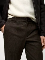 شلوار مانگو قهوه ای تیره - Image 3