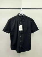 پیراهن لینن آستین‌کوتاه والدیگرانو zara - Image 5
