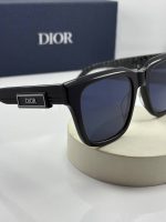 عینک dior b23 s11 مشکی براق عدسی آبی - Image 5