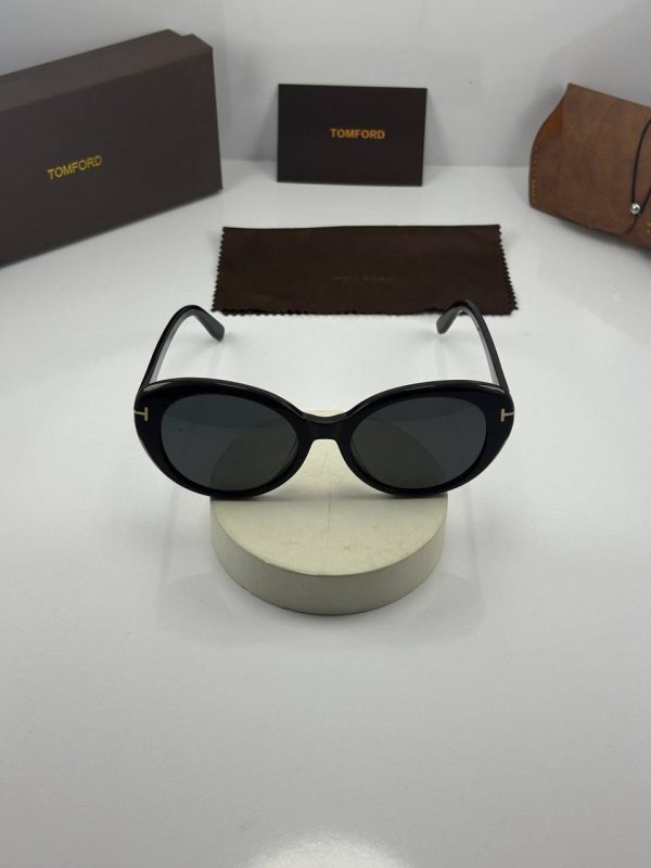 عینک tomford-1009 مشکی براق دودی - Image 4