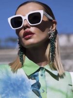 عینک celine - cl40198f هاوانا عدسی قهوه ای - Image 6