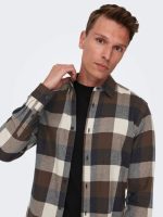 پیراهن چهارخانه آستین دار Only&sons - Image 6