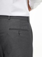 شلوار کلاسیک مردانه راسته خاکستری مدل Regular Fit - Image 4
