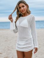 لباس مجلسی سفید طرح دار توری - Image 6