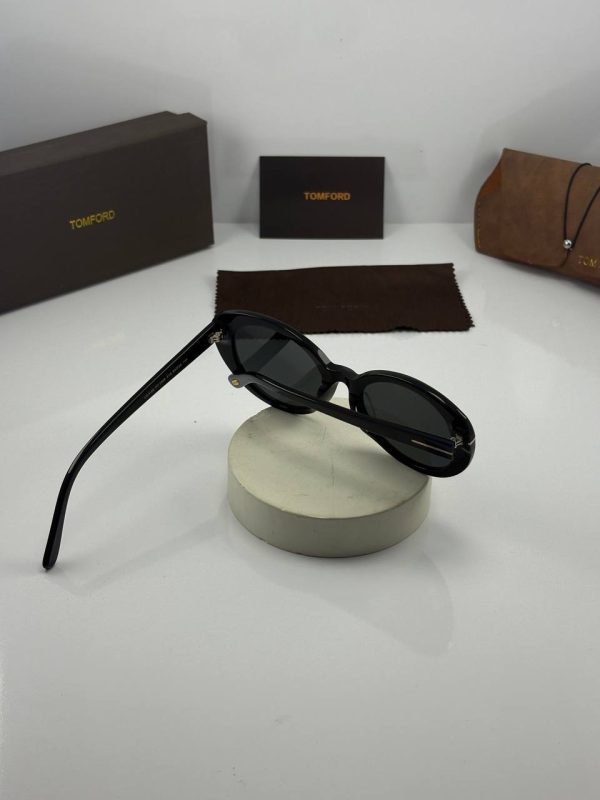 عینک tomford-1009 مشکی براق دودی - Image 5