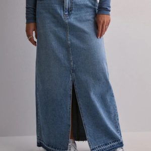 دامن جین بلند زنانه چاکدار vero moda